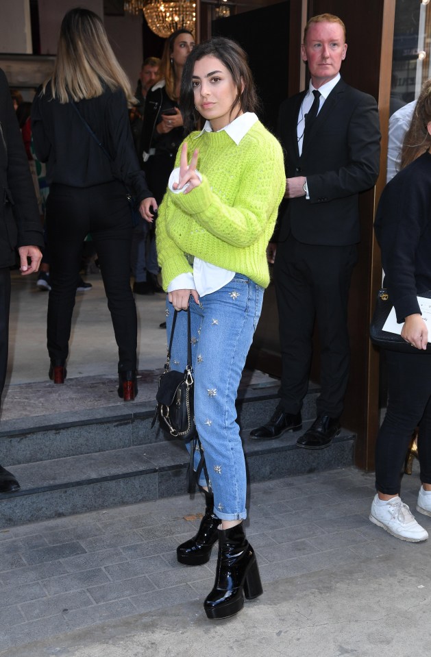 Charli XCX wore jeans to the Topshop event