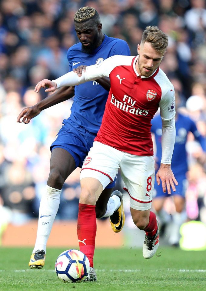  Arsenal midfielder Aaron Ramsey is better known for his attacking forays but he shone in the draw at Chelsea with a more dsciplined defensive role