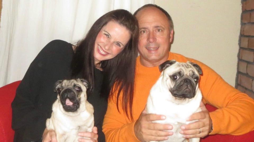  Sharon and Neil with their pampered pooches