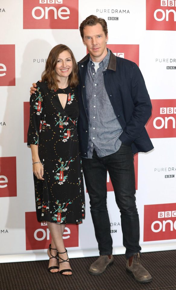  Kelly and Benedict on the red carpet at a BBC screening of the drama