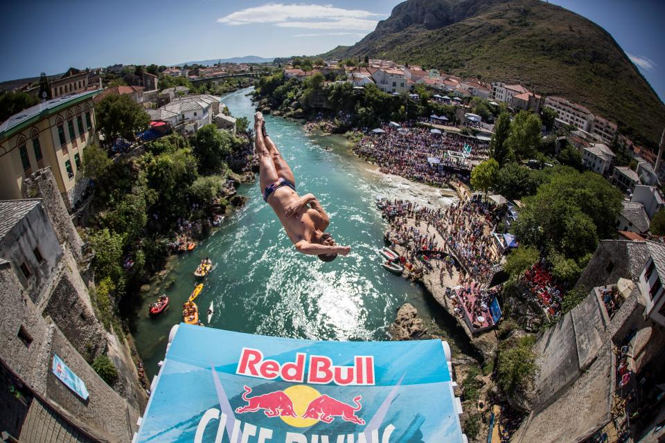  The Red Bull Cliff Diving Series has made its way to Mostar