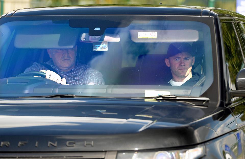  The former England captain had to sit in the passenger seat after he was banned for drink driving