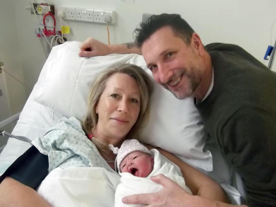  The couple called the baby Molly, which means miracle