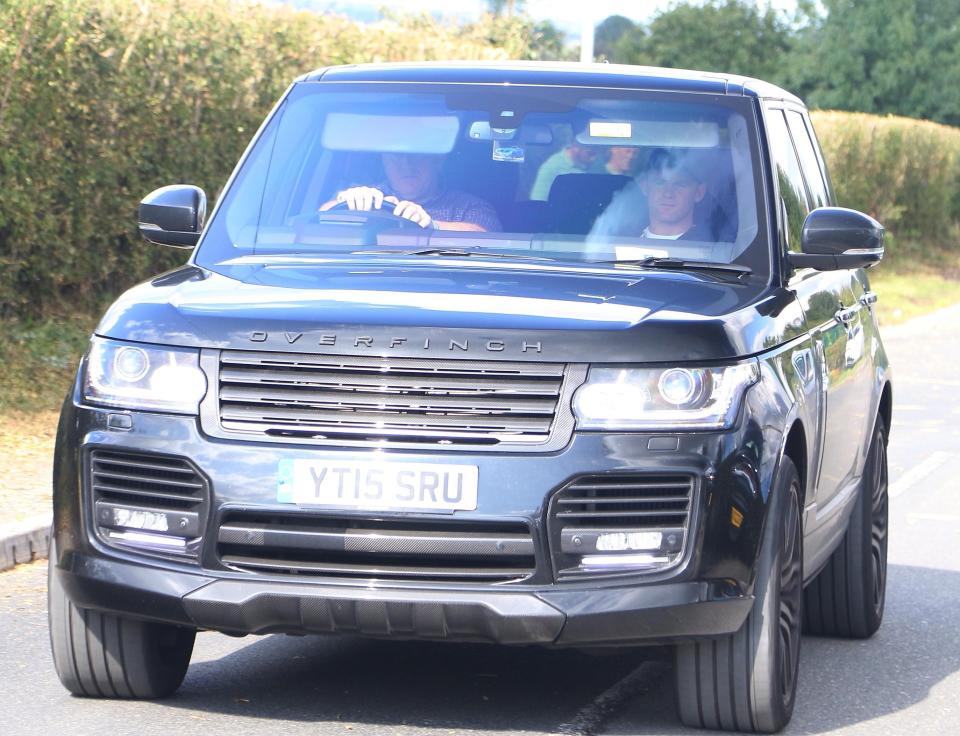  Rooney now needs a driver to get to training