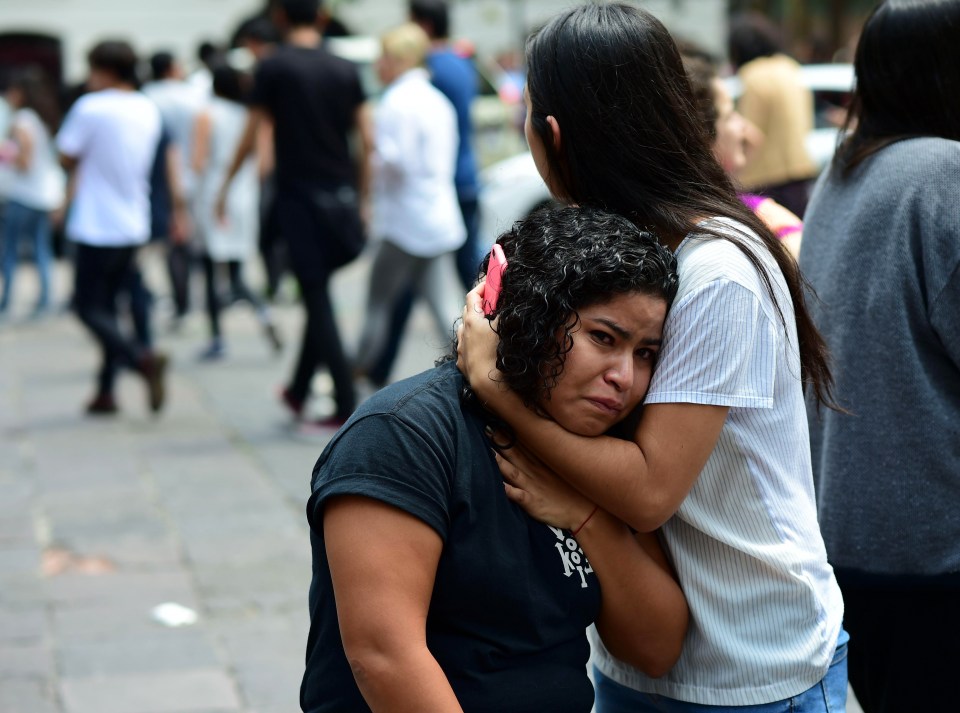 The epicenter was said to be near the town of Raboso, around 76 miles from Mexico City 