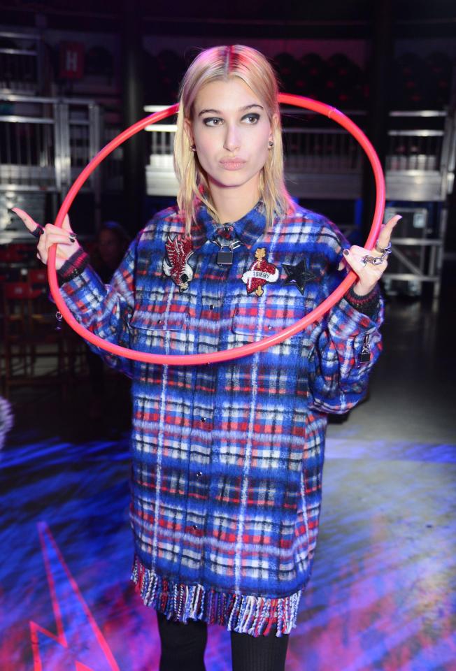  Hailey Baldwin also walked for Tommy