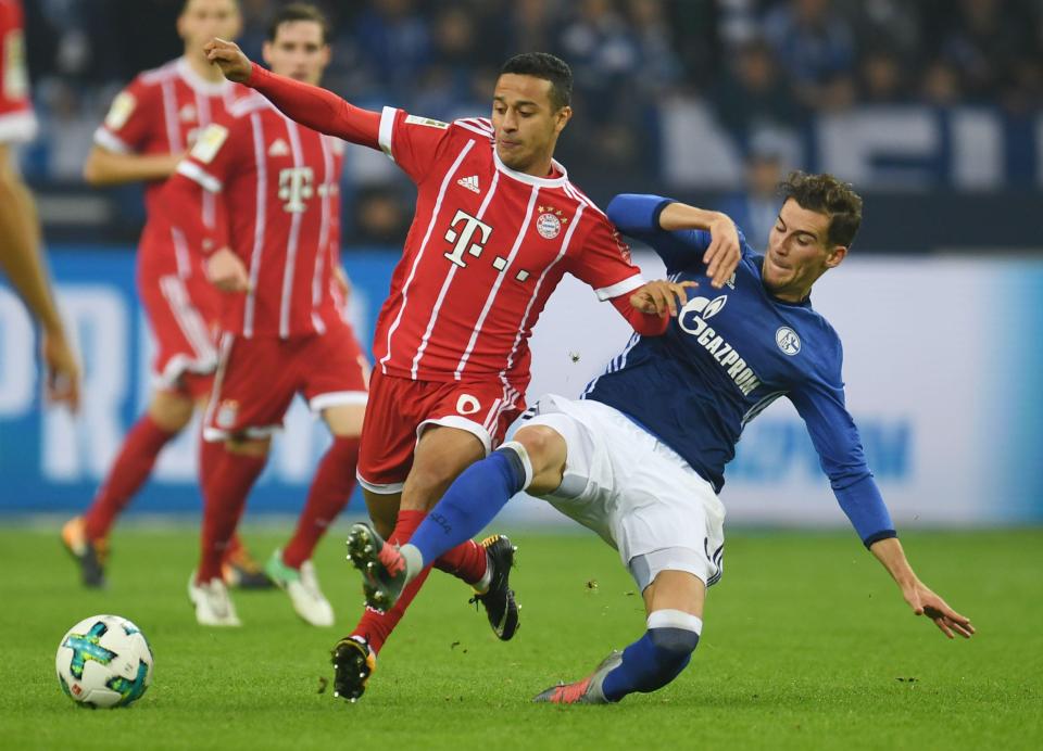  Leon Goretzka was on the wrong side of a 3-0 thumping from Bayern Munich last weekend