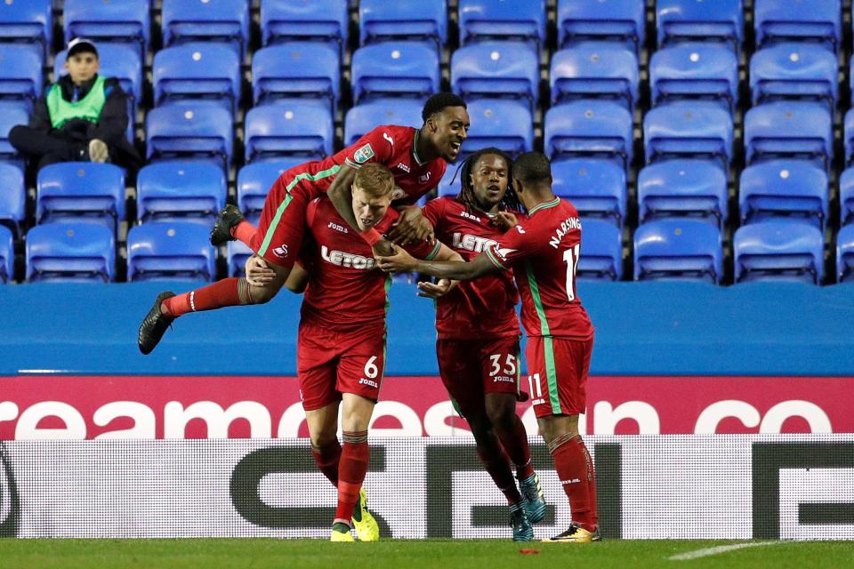  Alfie Mawson helped to secure Swansea's passage into the next round