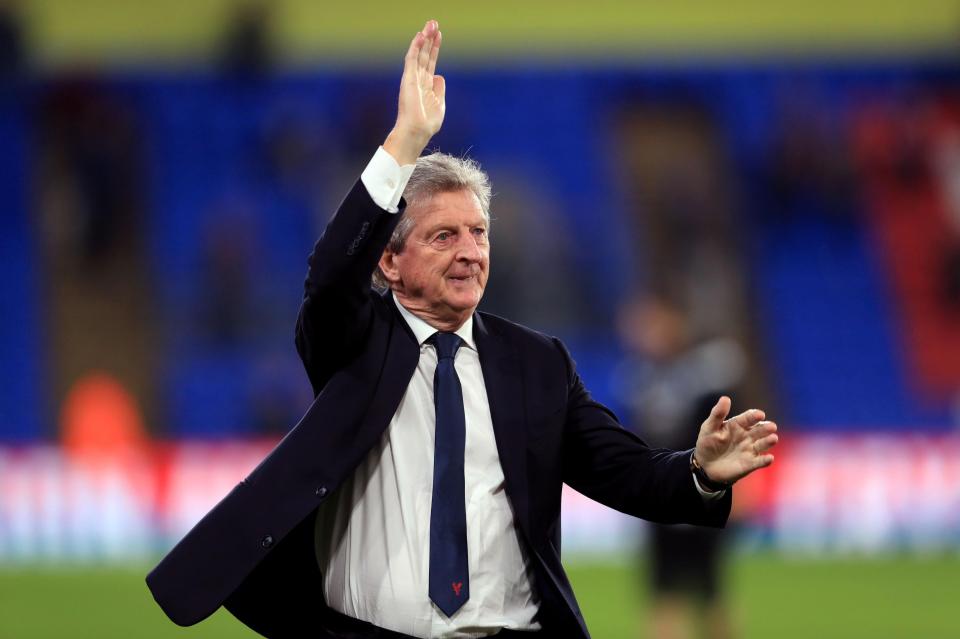  Roy Hodgson was celebrating his first win as Crystal Palace manager