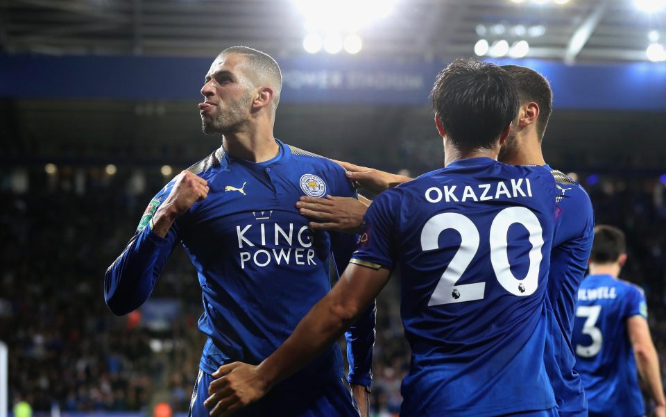  Islam Slimani doubled the advantage with a stunning strike late on in the clash