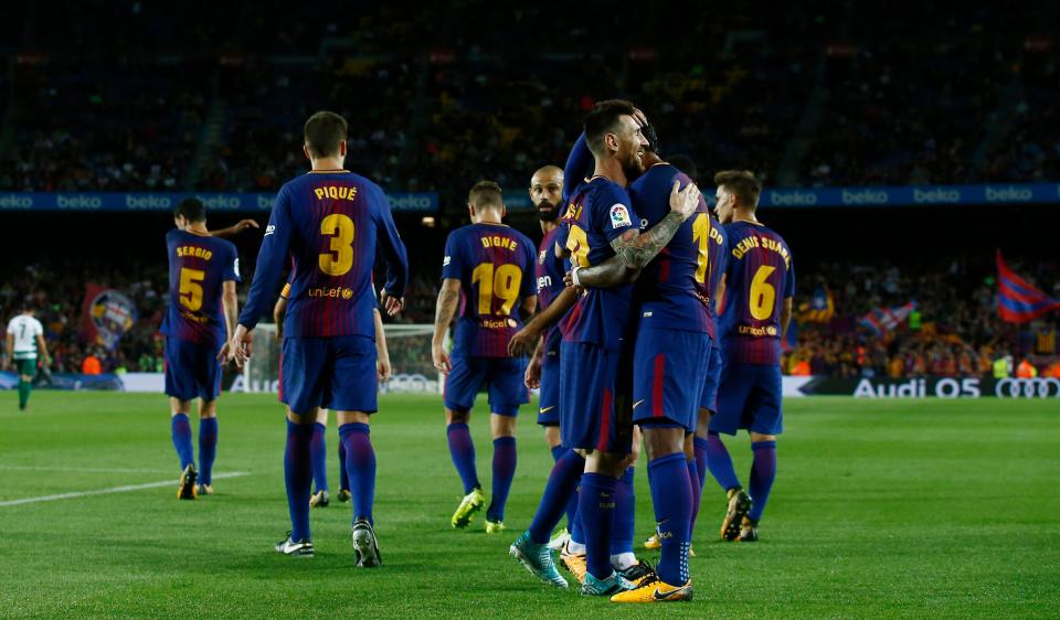  Barcelona kept up their 100 per cent start to the La Liga season