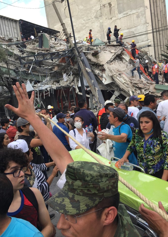 A devastating 7.1 earthquake rocked Mexico City killing at least 55 people 