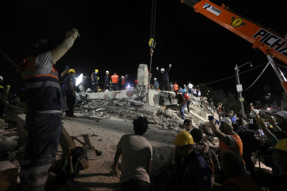  Mexico City has been devastated by the huge earthquake, which struck last night