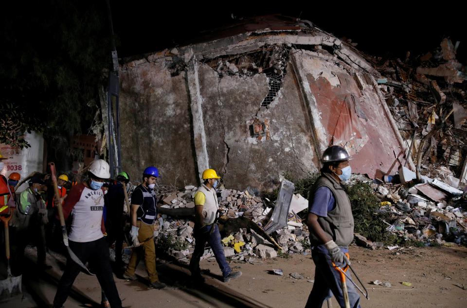  The massive tremor flattened dozens of buildings in the capital city