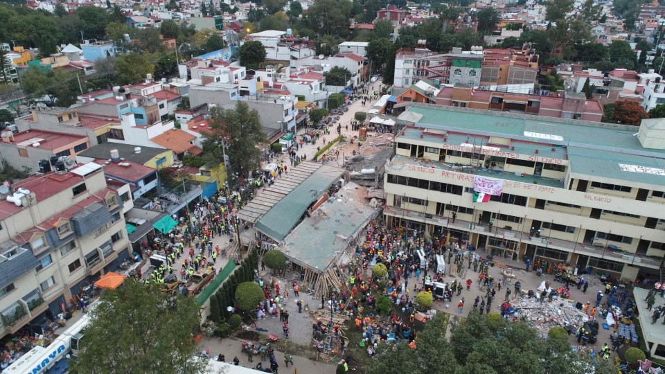 Last night’s heavy rain threatened instability to collapsed school floors that are already struggling to be held up with hundreds of wooden beams