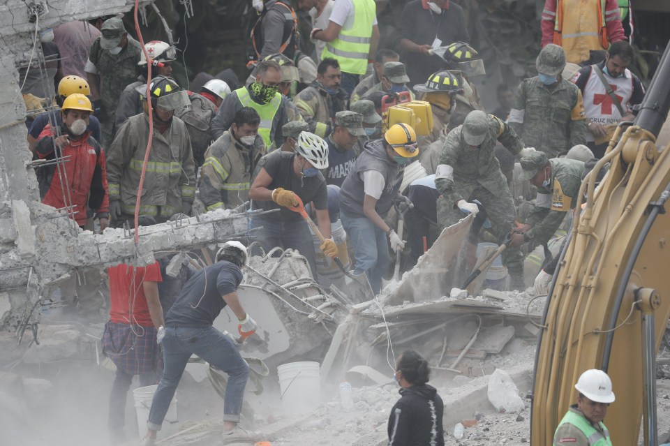 More than 50 people have been pulled alive across the city due to rescue efforts 