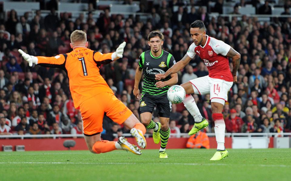  Theo Walcott scored Arsenal's only goal against Doncaster