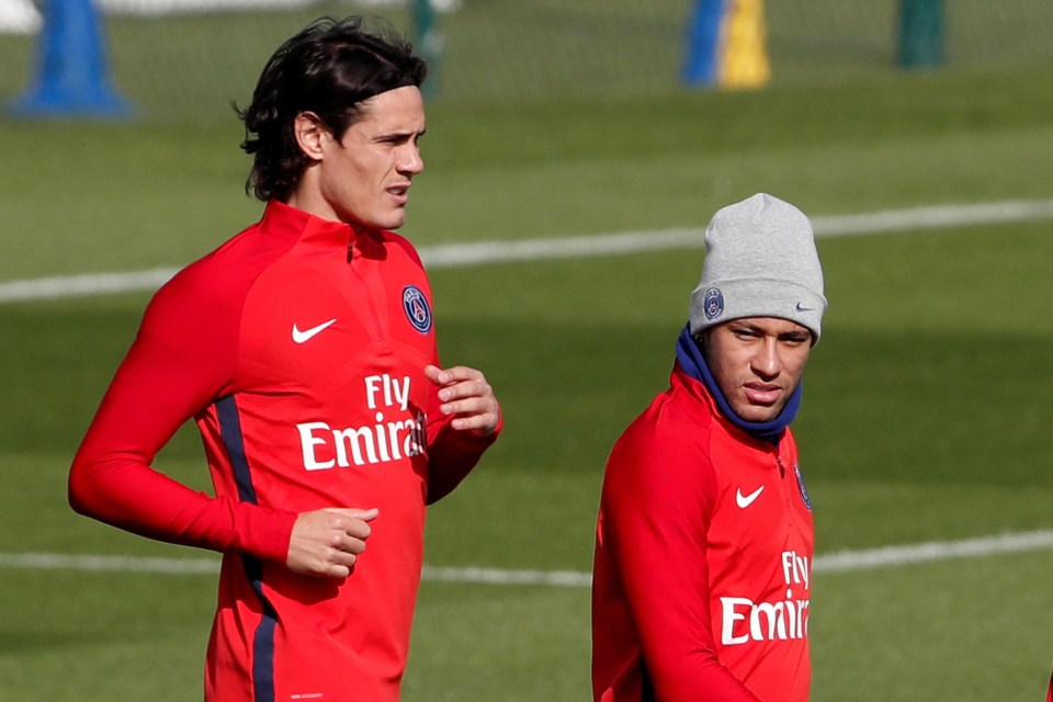 Cavani looks likely to leave the French capital unless he can resolve his differences with Neymar