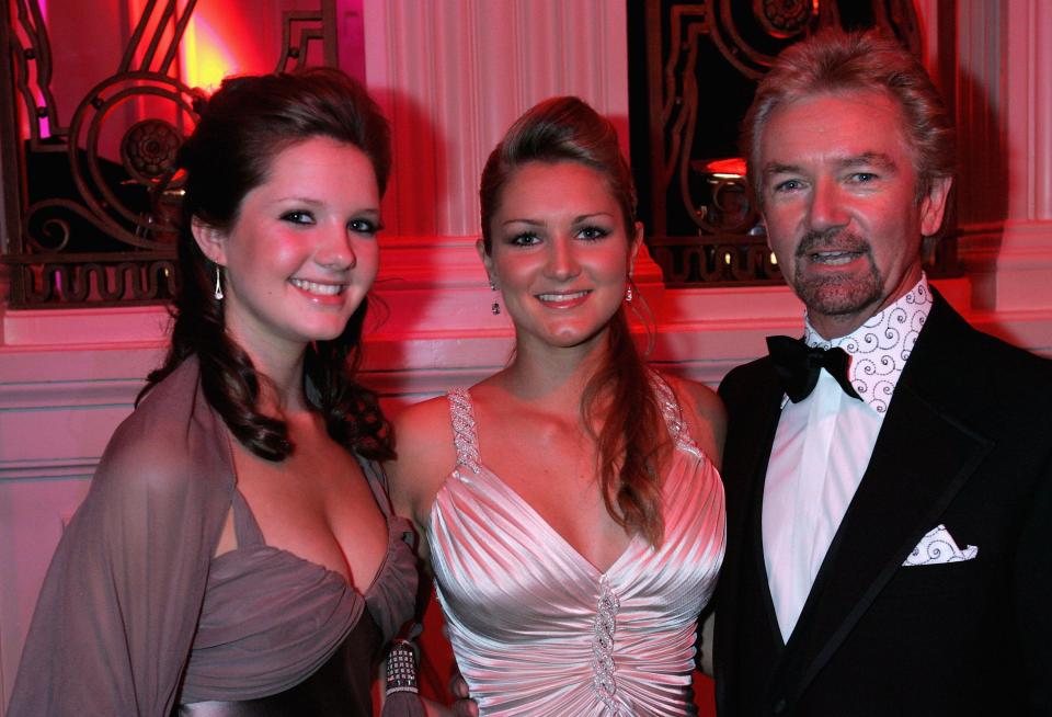  Noel attended the Baftas with his daughters (l-r Lorna and Olivia) in 2006