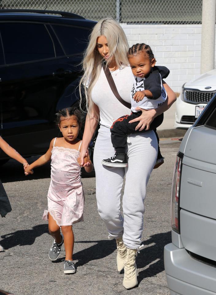  Kim is already mum to two kids, North, and Saint