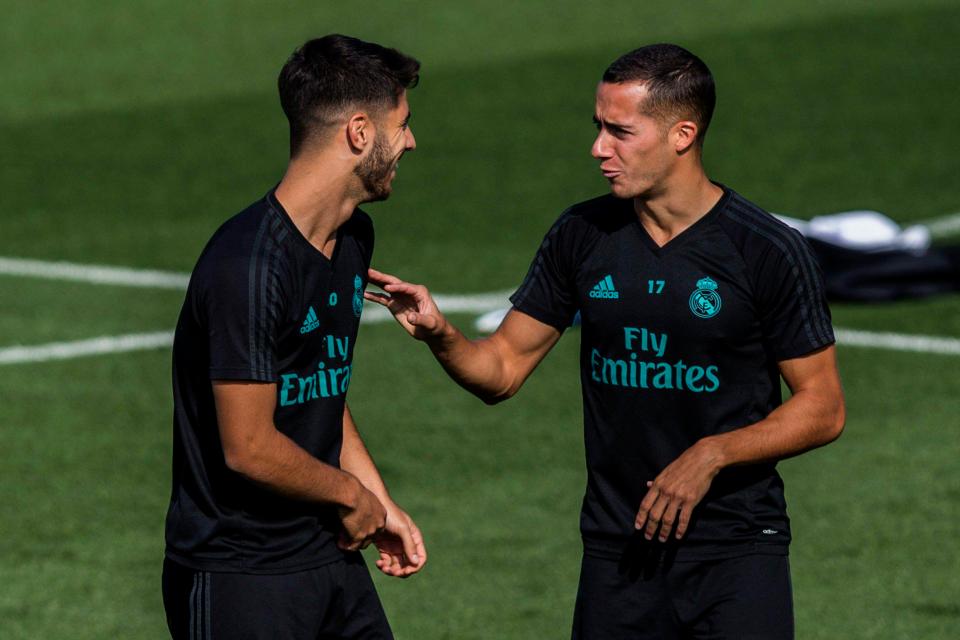  Marco Asensio, left, and Lucas Vazquez know Real need an instant improvement in results