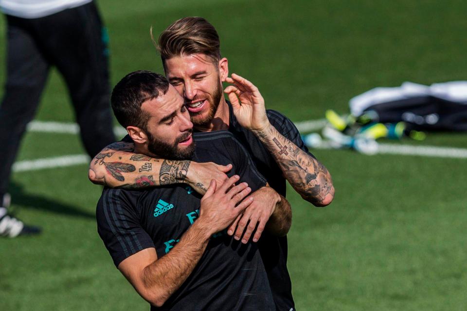  Sergio Ramos jokes with Daniel Carvajal but the Real situation is no laughing matter