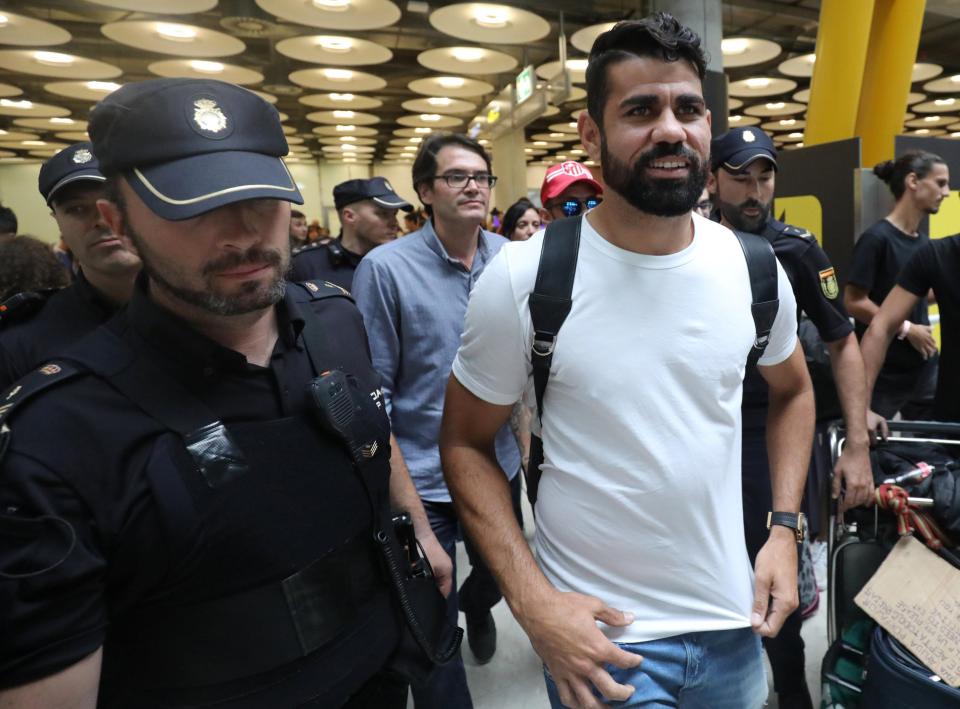  Diego Costa had remained in exile all summer after refusing to return to Chelsea