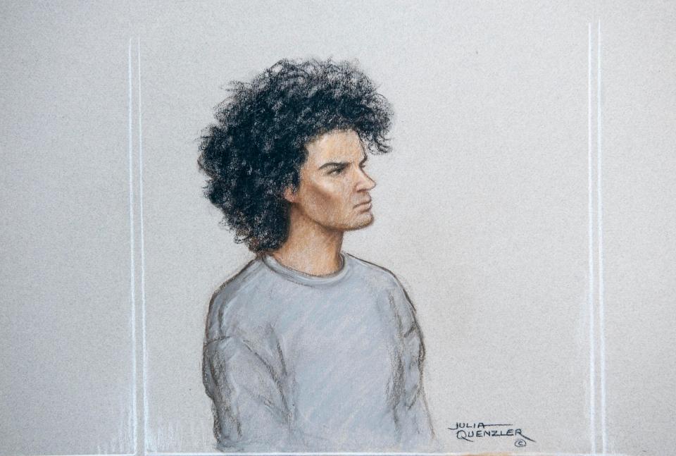  Ahmed Hassan appeared at Westminster Magistrates' Court today where he is charged with attempted murder and building explosives