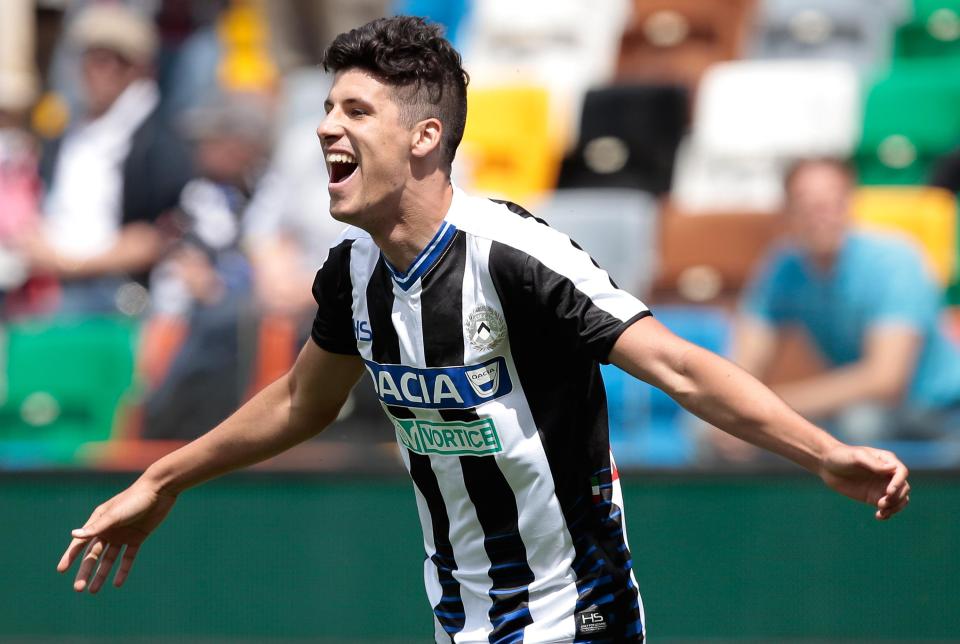  Croatian striker Stipe Perica now plies his trade for Udinese in Italy