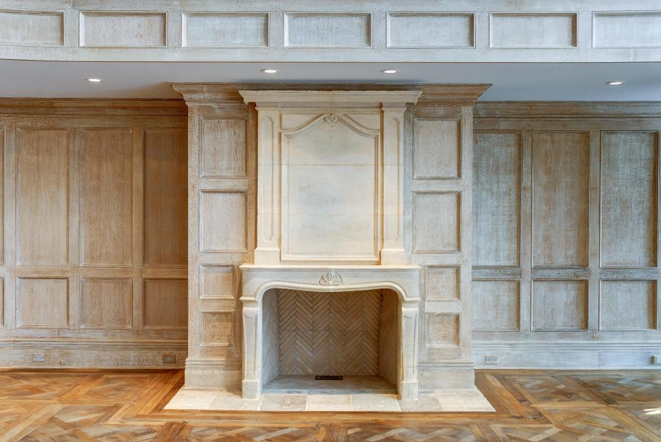  The fireplaces are a luxurious addition to the mansion