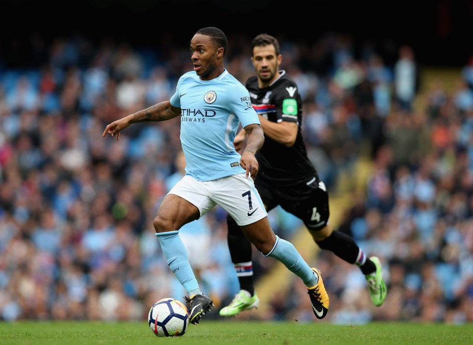 Raheem Sterling has scored five goals in five Premier League games this term