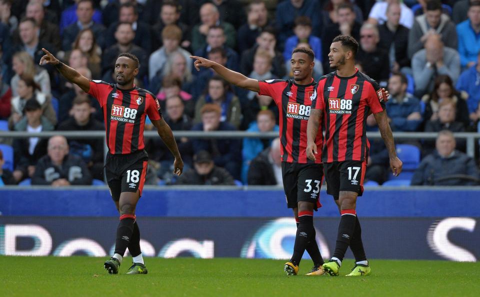  The Norwegian striker celebrates his strike as he put Eddie Howe's men in front