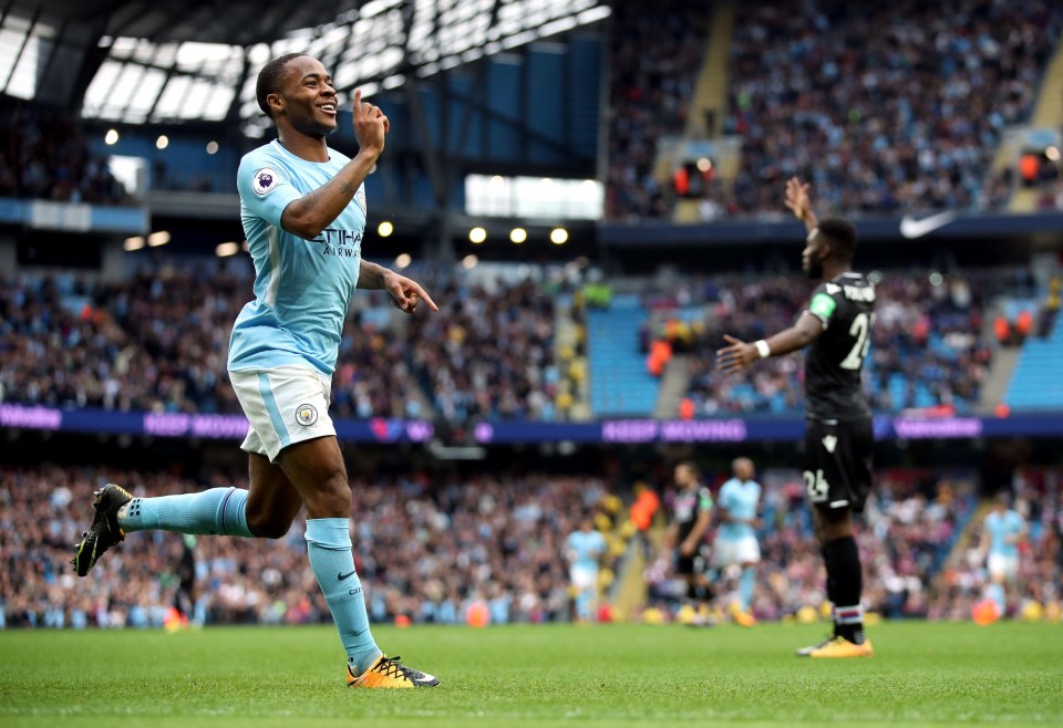 Raheem Sterling has scored five goals in his last four Premier League games