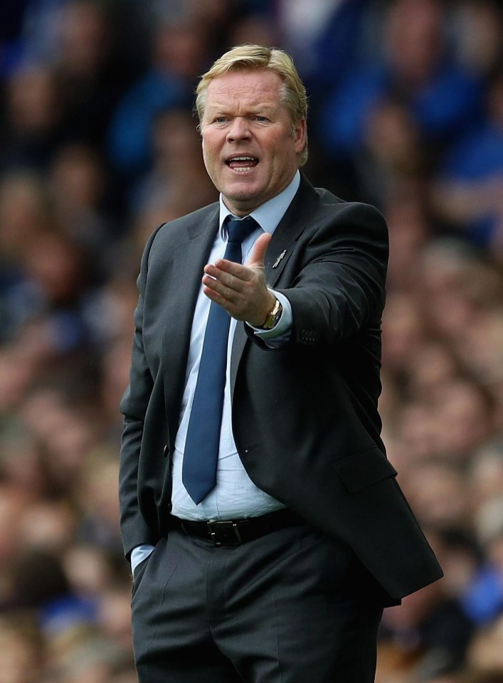 Ronald Koeman tried in vain to bring the controversial forward to Goodison Park