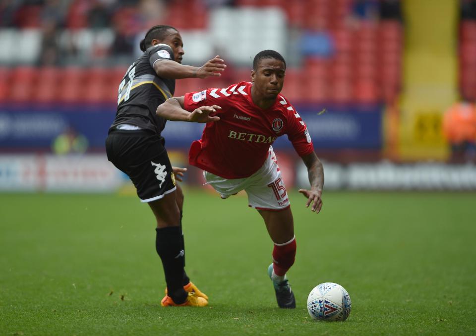  Ezri Konsa was targeted by Neil Danns in a recent Charlton game