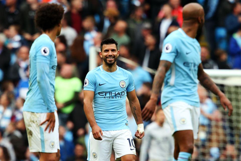  Aguero is City's leading scorer this season with seven