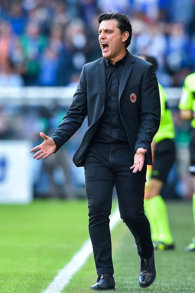 Milan are struggling in sixth place and Vincenzo Montella is under pressure