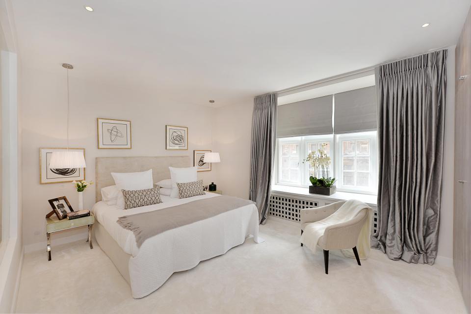  The four-bed flat has been designed to the highest standard internally