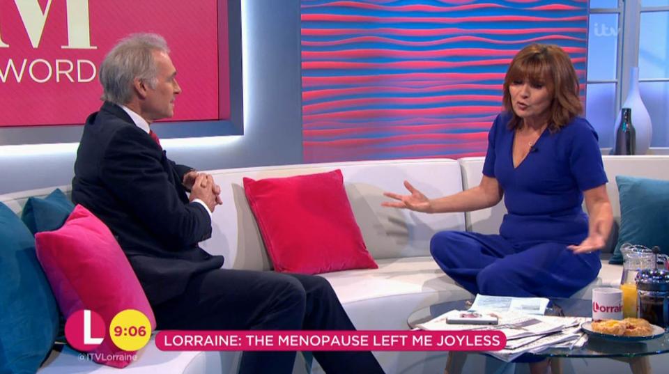  Lorraine spoke to Dr Hilary about the menopause