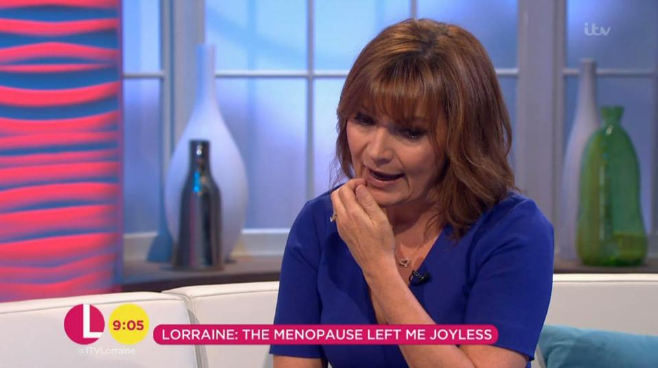  Lorraine spoke openly about her emotions during that time