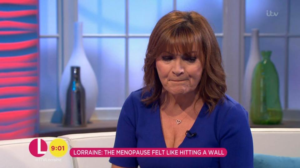  Lorraine Kelly revealed the menopause left her feeling 'joyless' on today's show