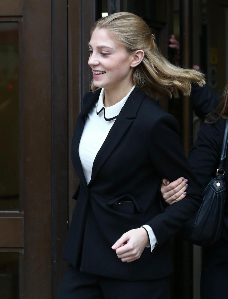  Woodward gleefully walking free from Oxford crown court earlier today