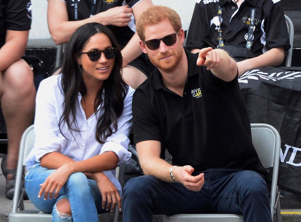  Prince Harry and Meghan have been dating for about a year, with the Invictus Games one of the first times the couple have attended an official event together