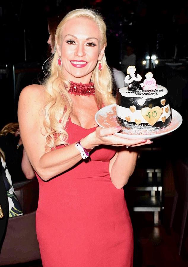  The dancer celebrated her birthday at a London nightclub