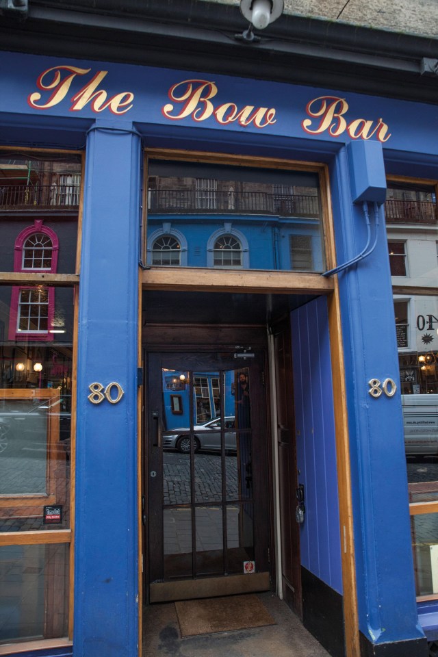 Pub of the Year in Scotland is The Bow Bar, Edinburgh