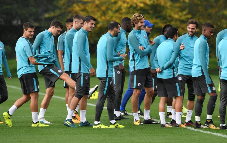  Chelsea fly to Madrid where they face Diego Costa's Atletico Madrid tomorrow