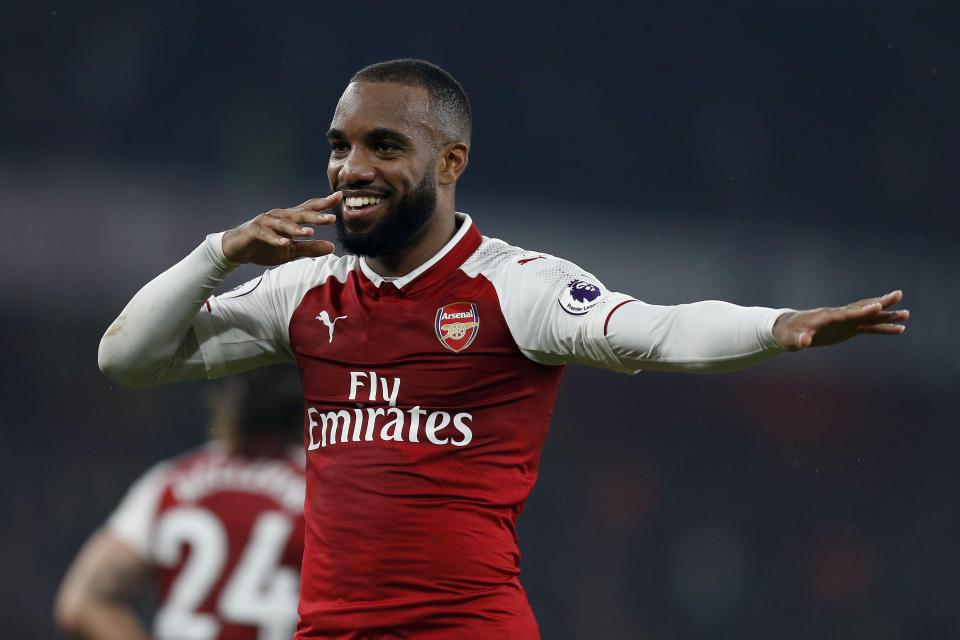  Arsenal newboy Lacazette has scored four goals so far this season