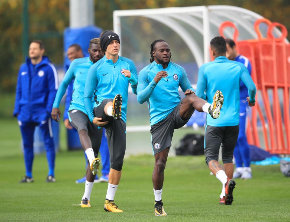  Chelsea stars train ahead of their Champions League crunch clash against Atletico Madrid