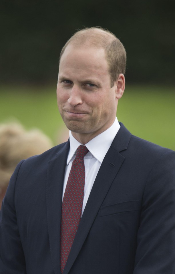 Prince William told a mum in Milton Keynes today George did not want to be go to school