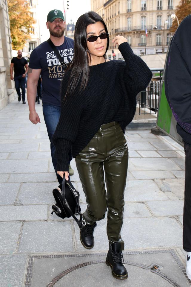  Kim has decided not to attend the event but Kourtney represented the famous family in the French capital